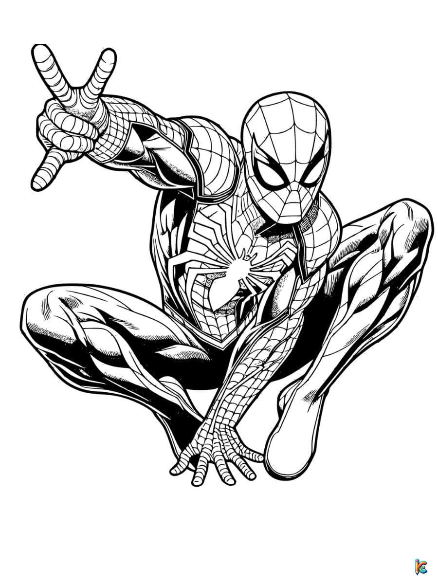 Spiderman coloring pages â