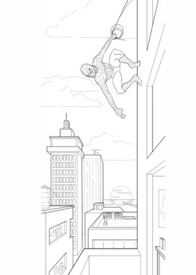 Updated spiderman coloring pages