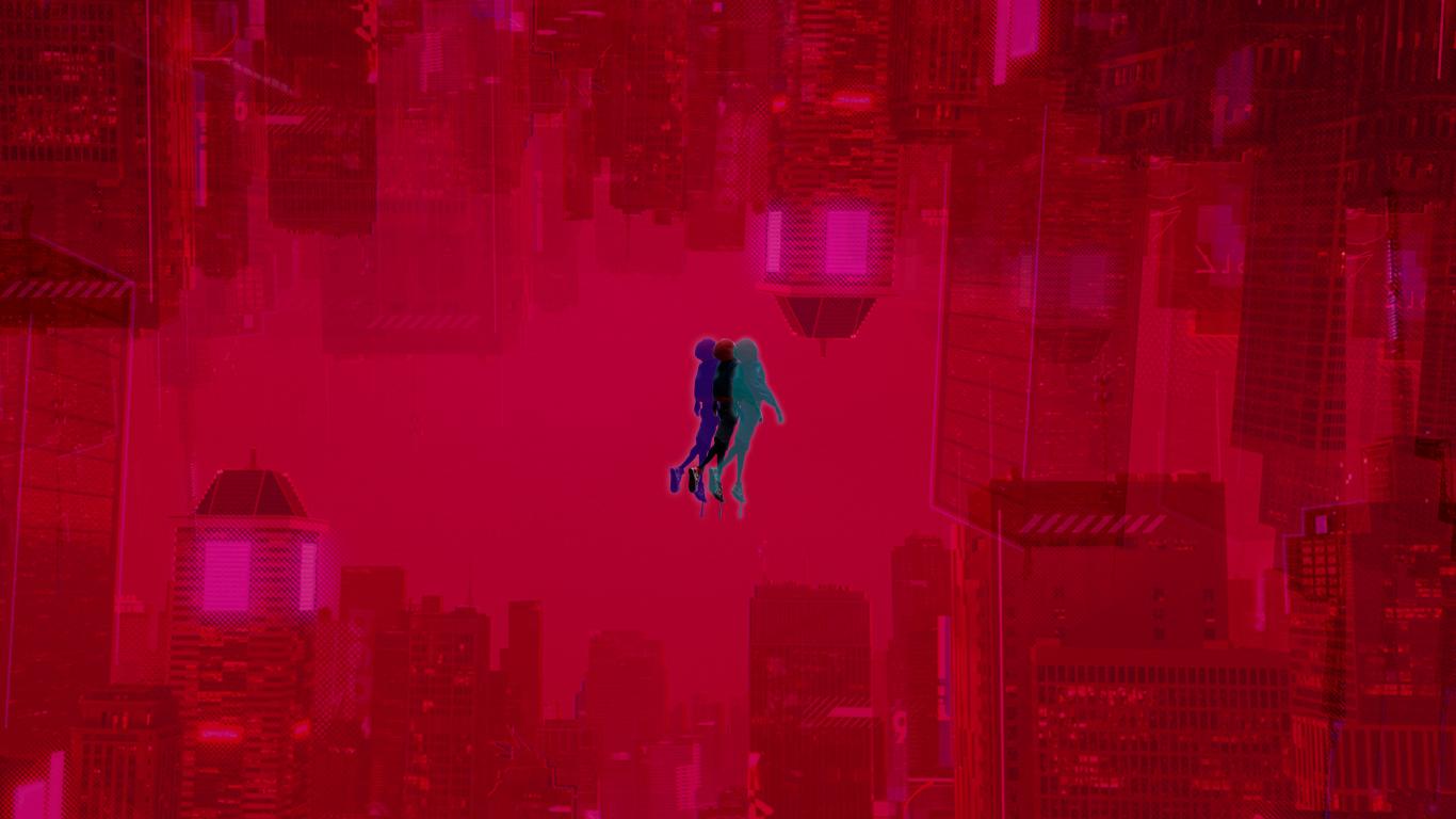 Made a spiderman into the spiderverse wallpaper as i noticed there werent many cool ones rspiderman