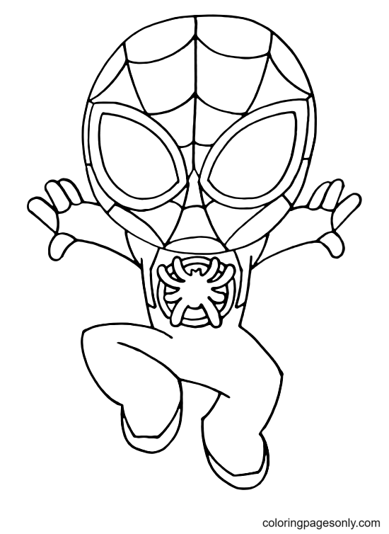 Miles morales coloring pages printable for free download