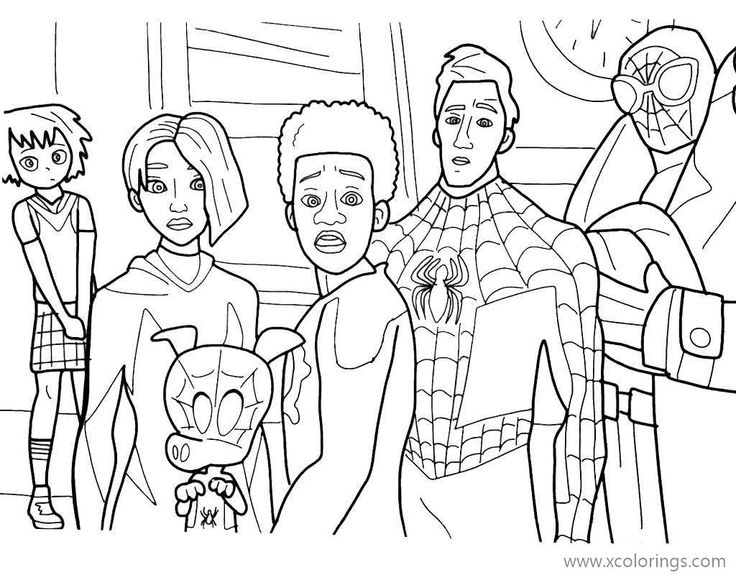 Miles morales coloring pages characters spiderman coloring coloring pages miles spiderman