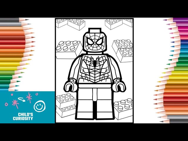 Spideran lego coloring pages spideran lego