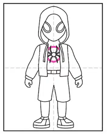 Easy how to draw miles morales tutorial video and coloring page