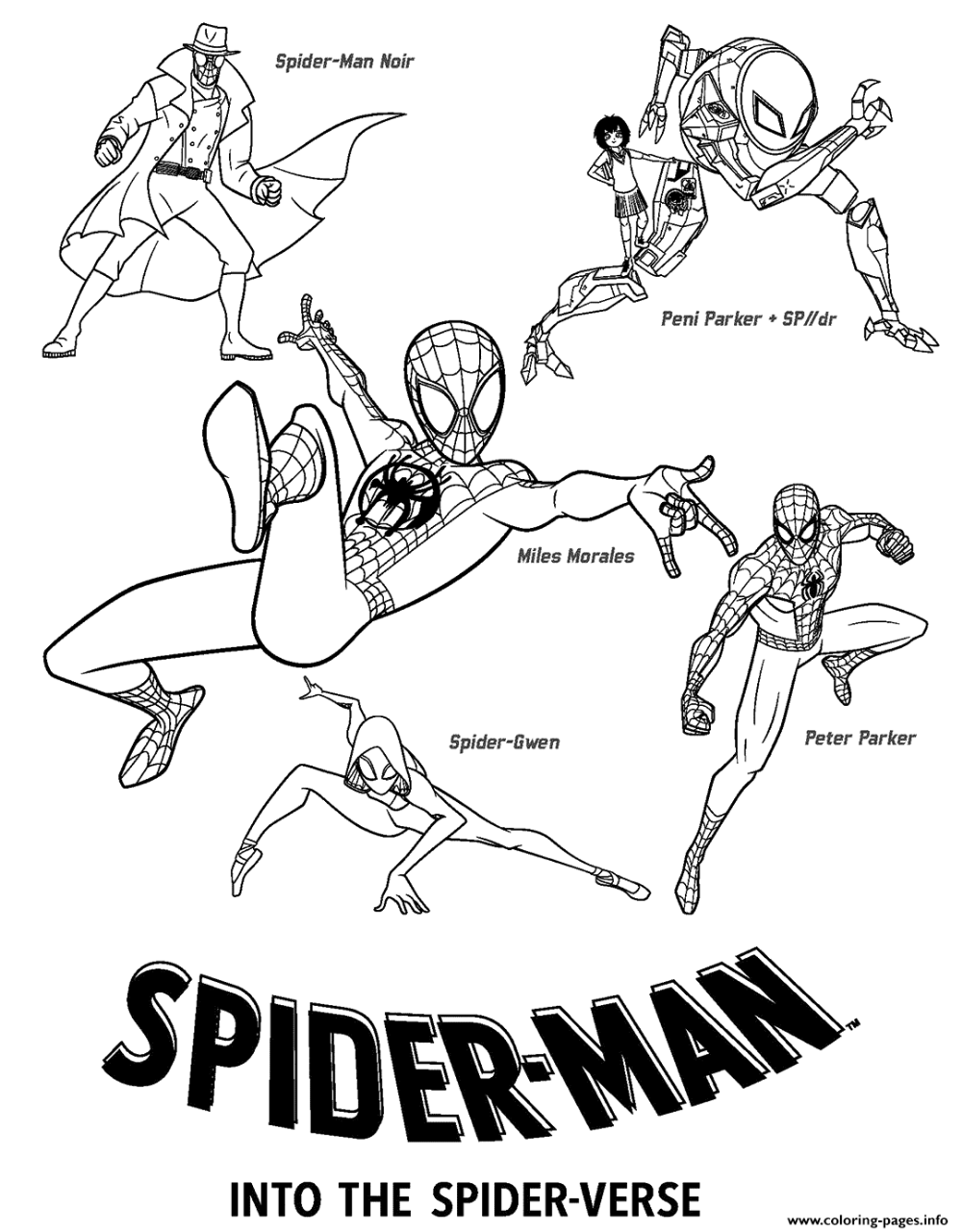 Miles morales coloring pages