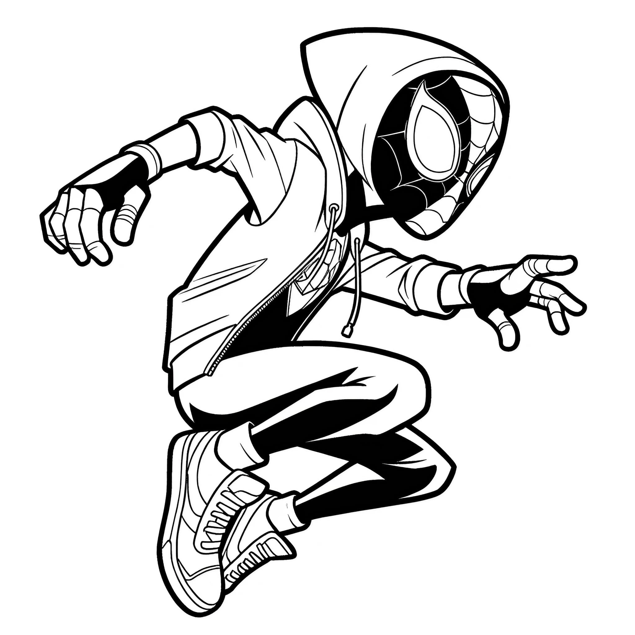 Miles morales coloring pages for free printable