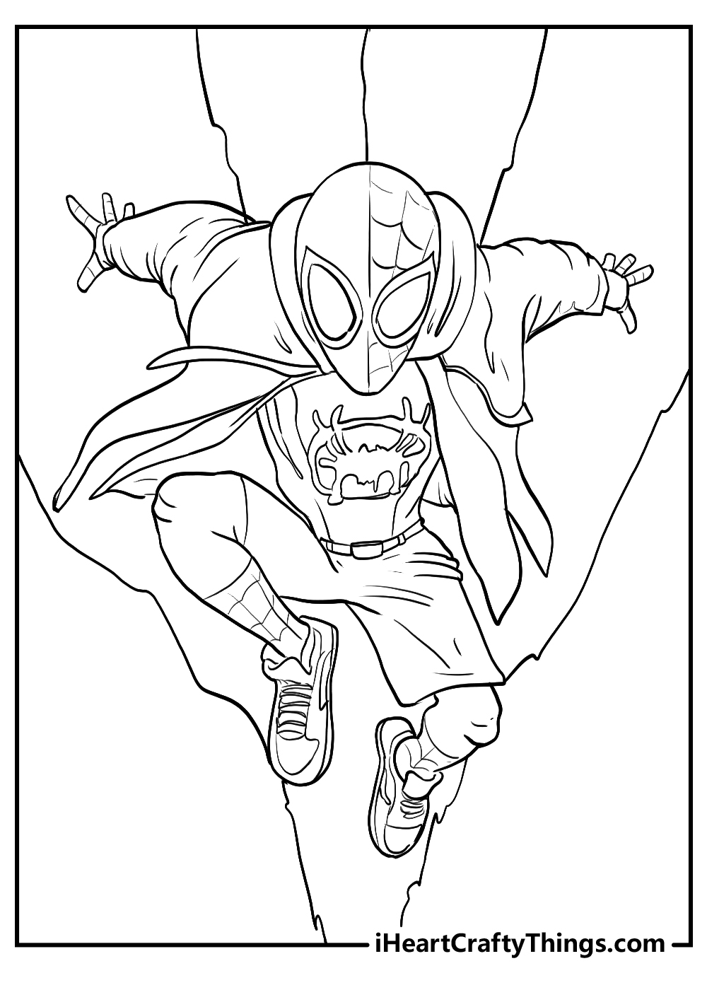 Printable miles morales coloring pages updated
