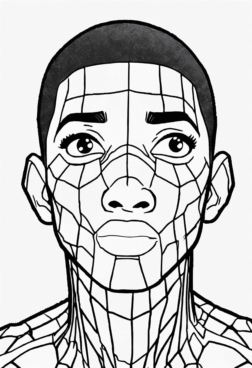 Miles morales coloring pages
