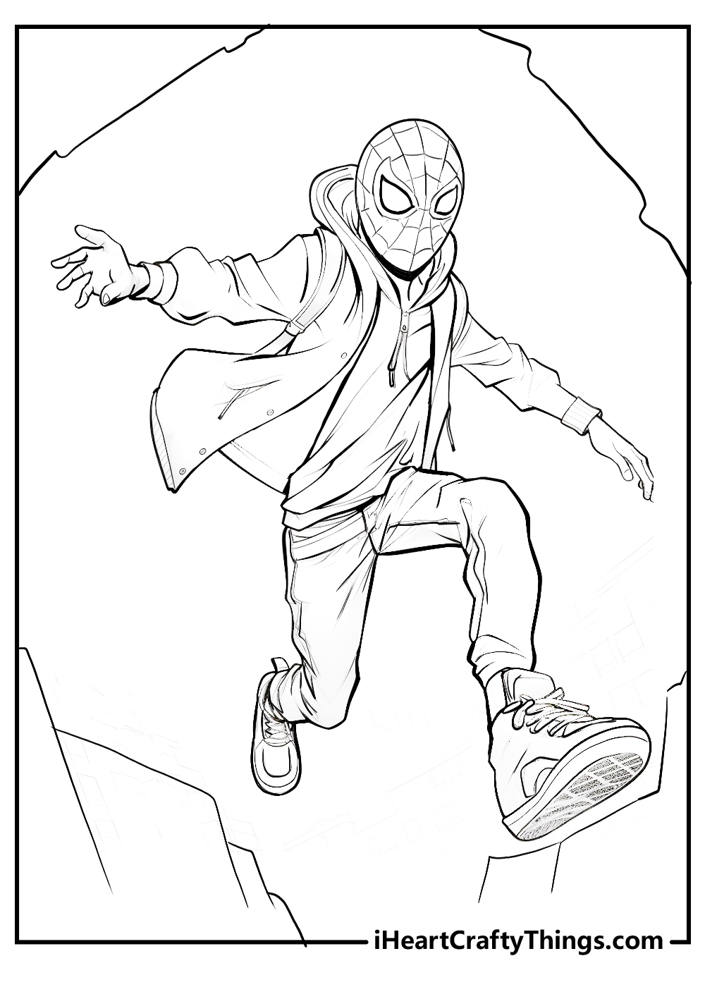 Printable miles morales coloring pages updated