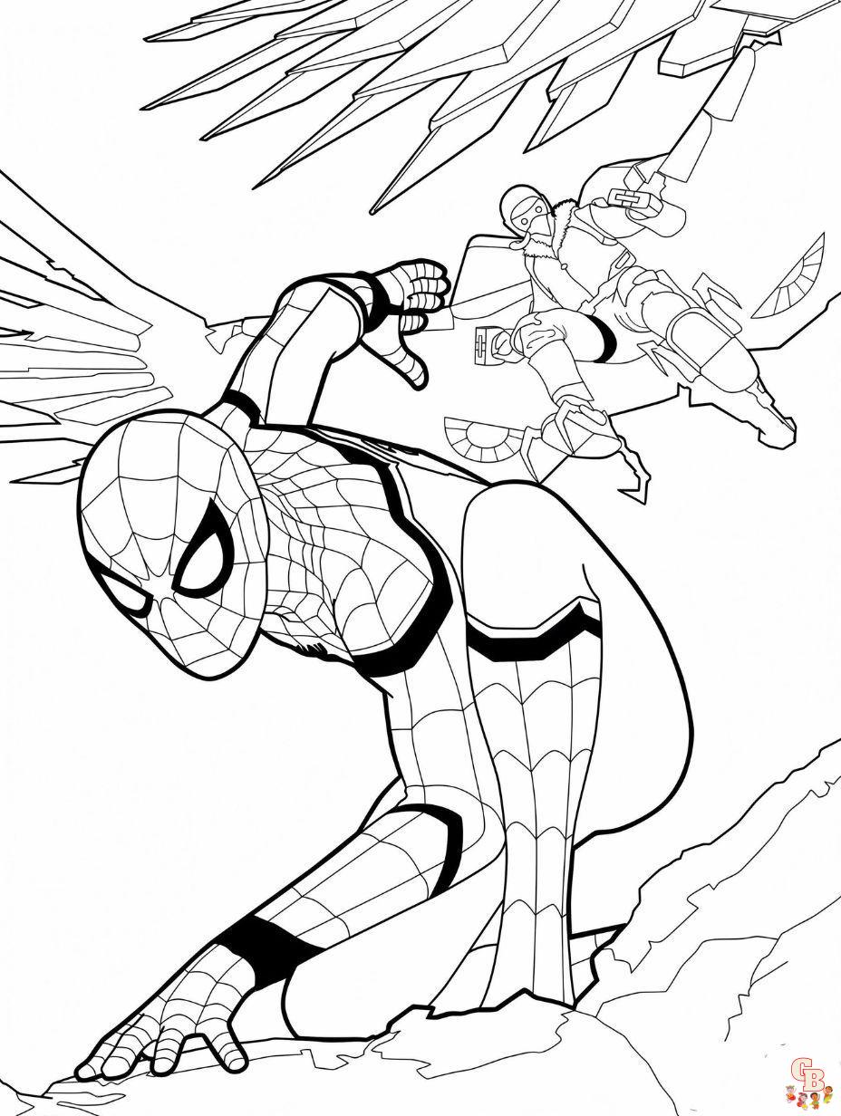 Explore our collection of printable spiderman coloring pages free