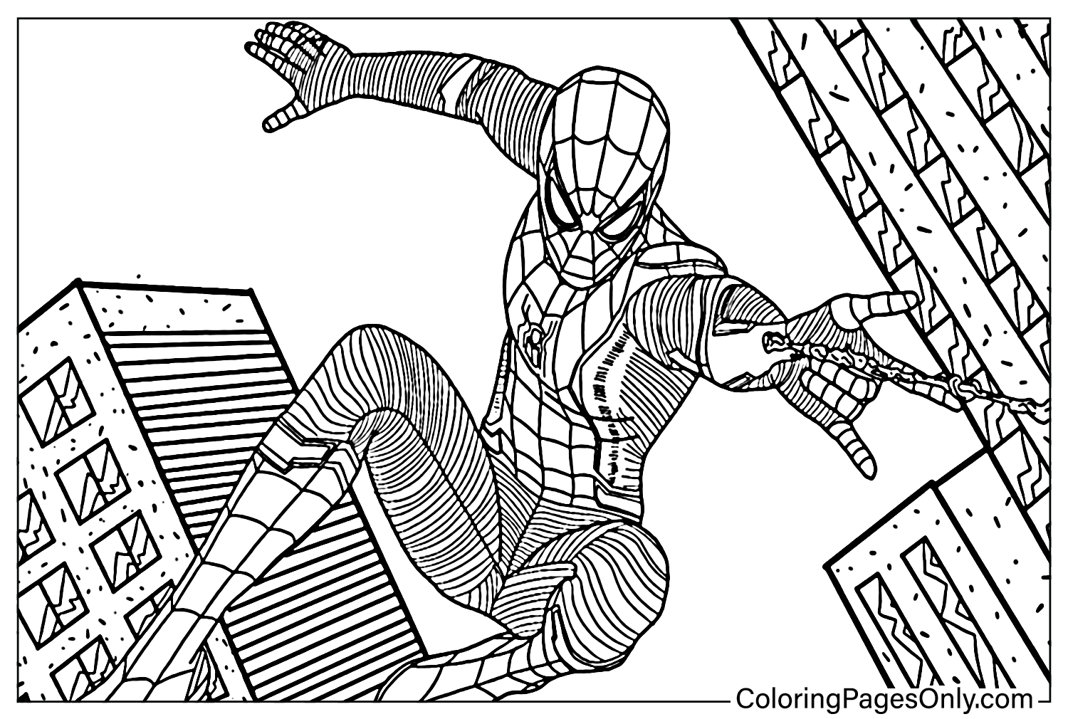 Coloring pages only on x spider