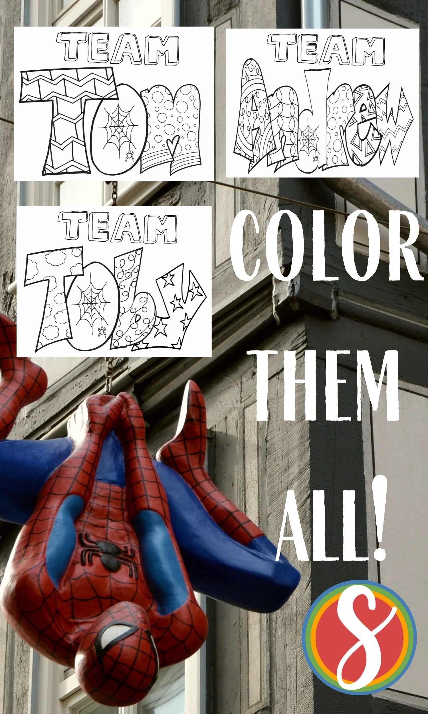 Team tobeyandrewtom spiderman no way home coloring pages â stevie doodles