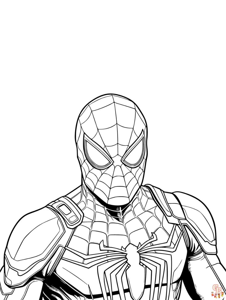 Explore our collection of printable spiderman coloring pages free