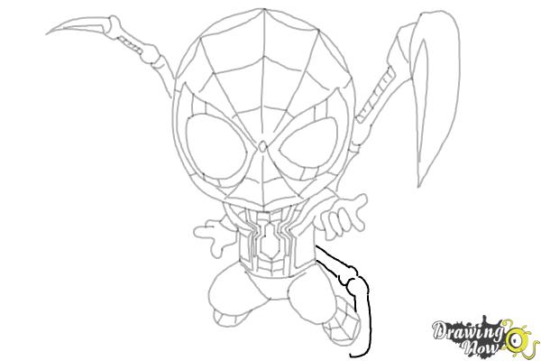 How to draw spider