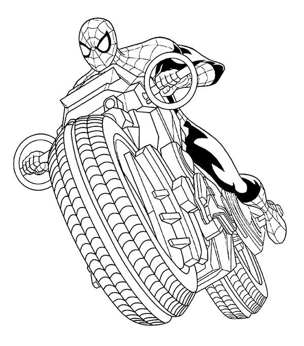 Ðï spiderman on motor