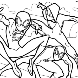 Miles morales coloring pages printable for free download