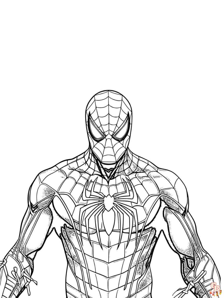 Explore our collection of printable spiderman coloring pages free