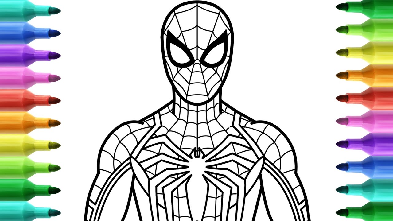 Coloring the fantastic ps spider man