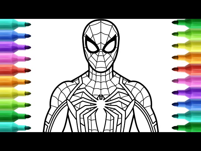 Coloring the fantastic ps spider man