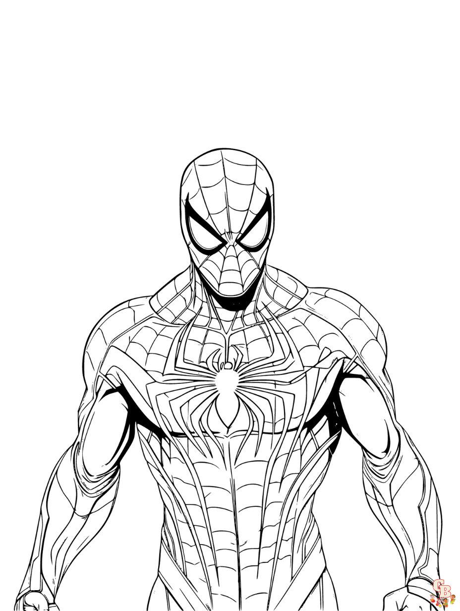 Explore our collection of printable spiderman coloring pages free