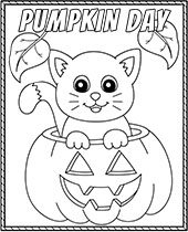 Halloween coloring pages pumpkin day