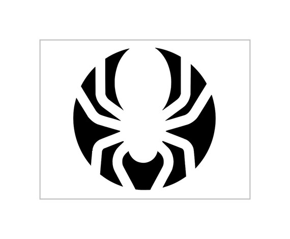 Spider silhouette stencil halloween pumpkin carving reusable sheet s