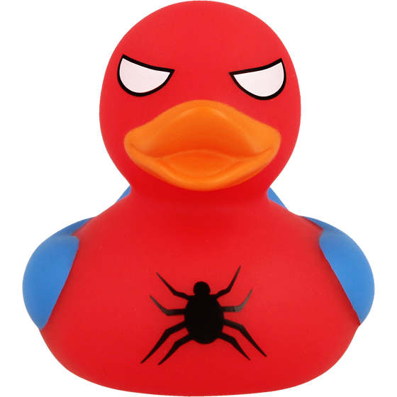 Spiderman rubber duck bath toy by lilalu ducks in the window