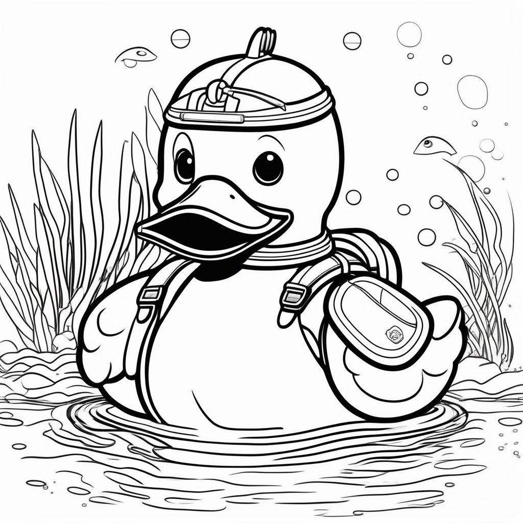 Drawing of a duck