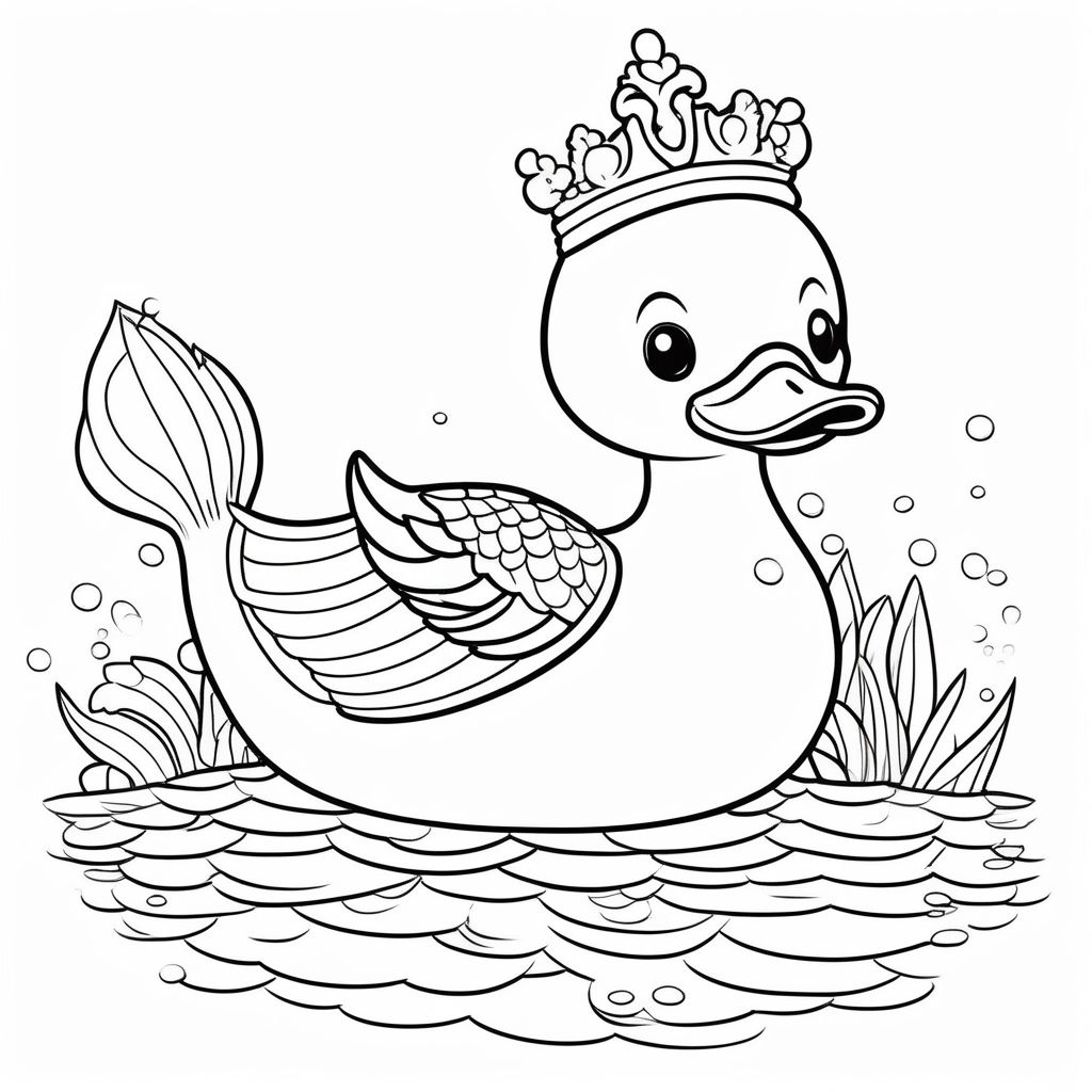 Drawing of a duck