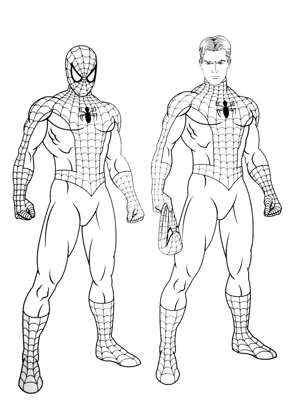 Spiderman coloring pages for kids