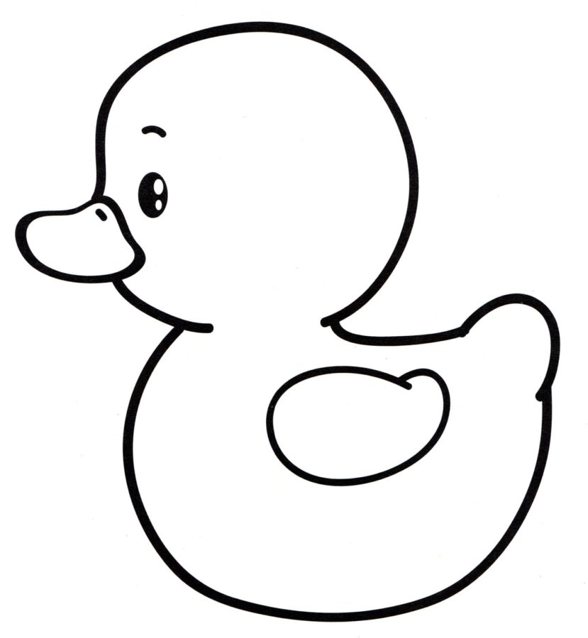 Rubber duck coloring pages