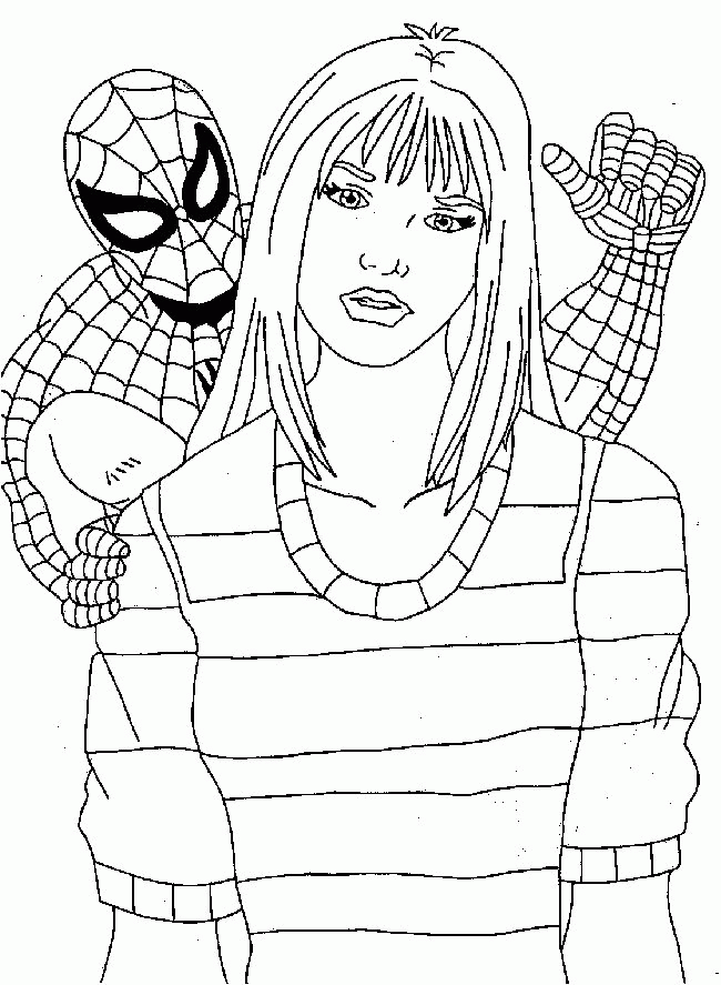 Spiderman coloring pages