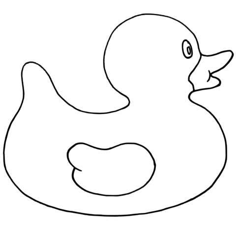 Duck coloring page free printable coloring pages