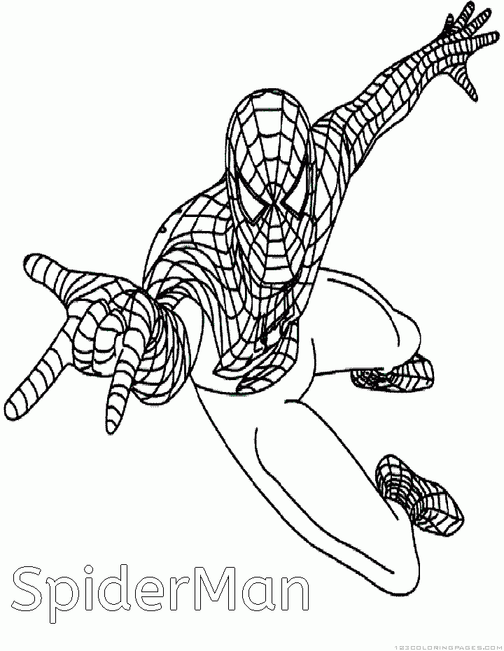 Spiderman coloring pages