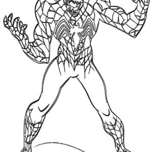 Venom coloring pages printable for free download