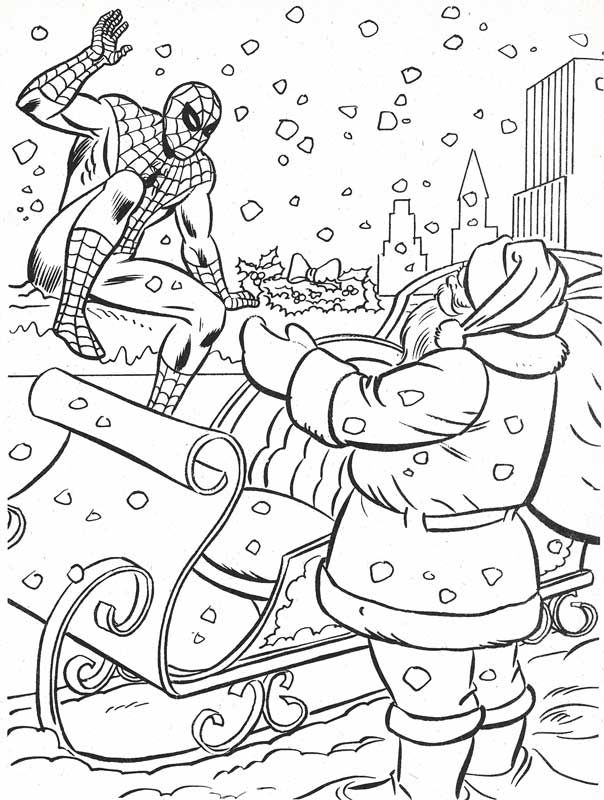 Superhero coloring pages avengers coloring pages spiderman christmas