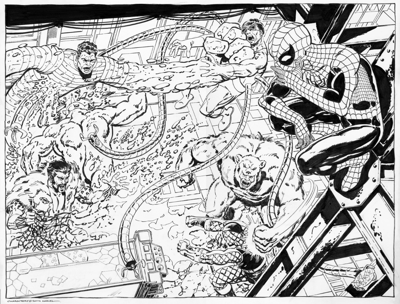 John byrne draws â sinister six versus each other w spider