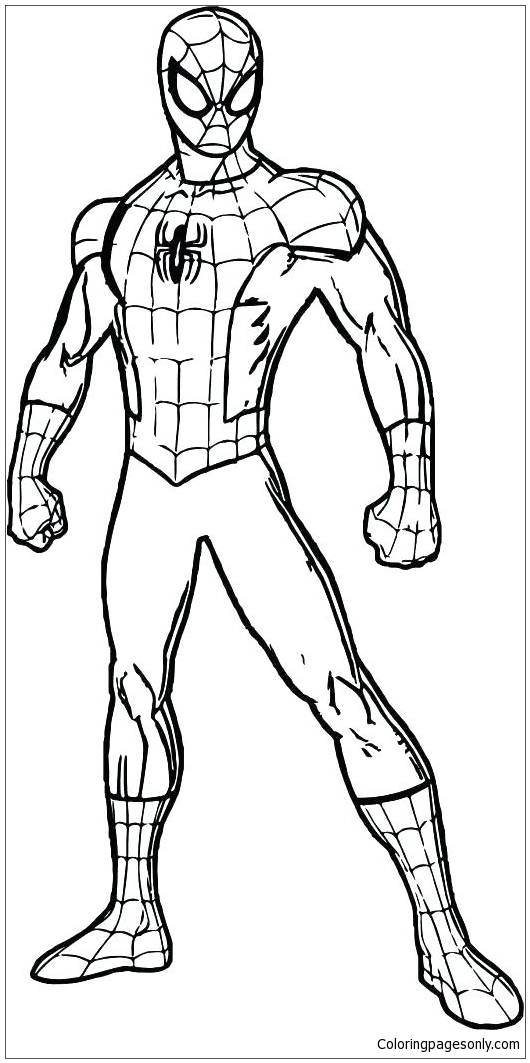 Spiderman villain coloring page