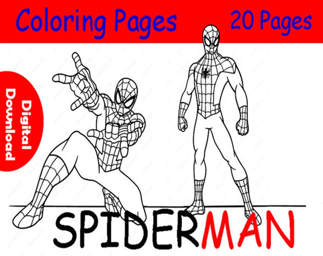 Spiderman coloring pages pdf coloring pages for kids best gift for boys and girls