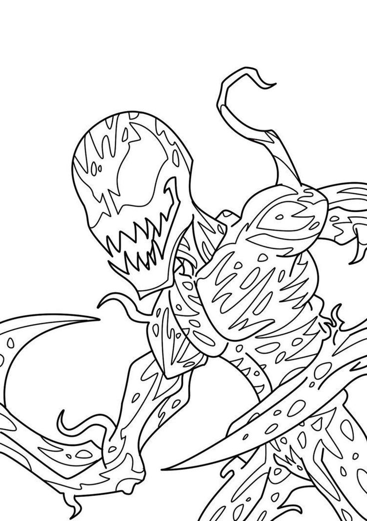 Download or print this amazing coloring page carnage coloring pages page spiderman coloring printable coloring pages coloring pages