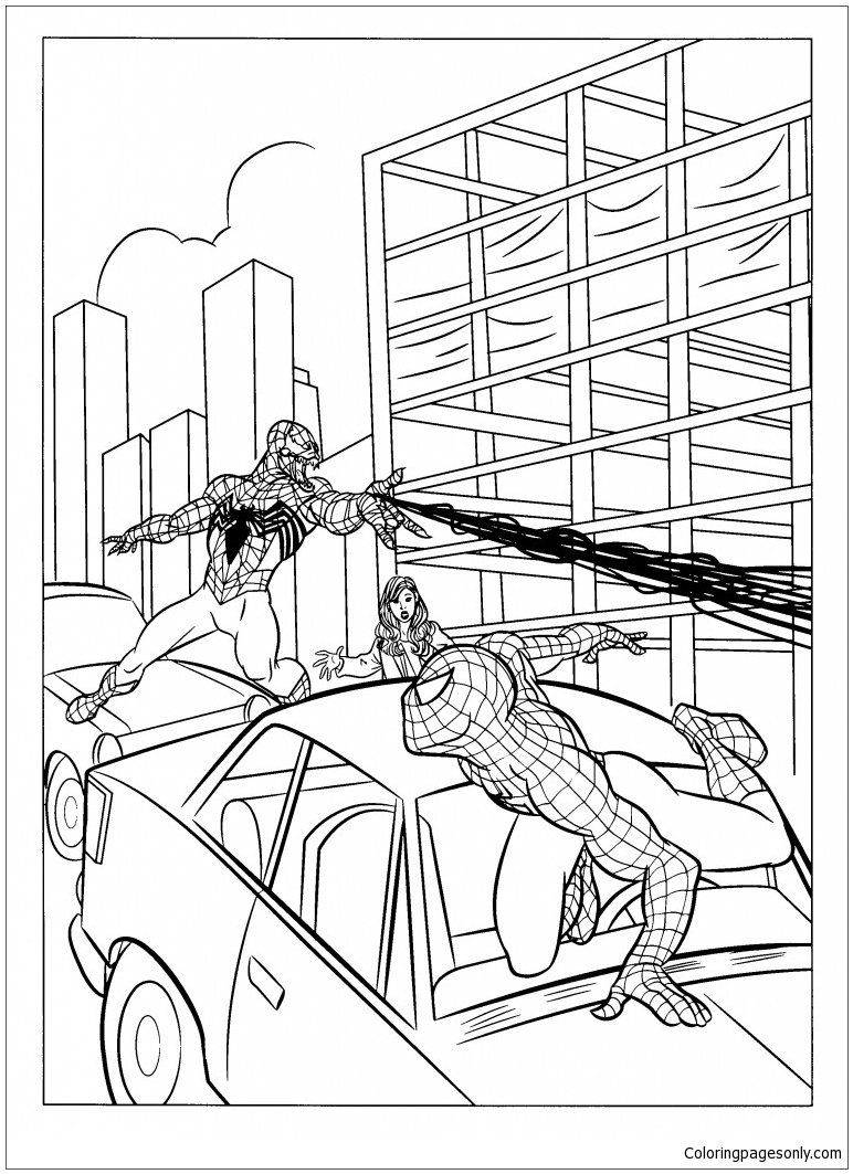 Spiderman coloring pages printable for free download