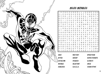 Marvel word search and loring book loring book word search editors of thunder bay press books