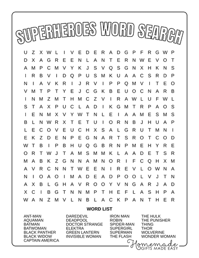 Best free word search printable puzzles for kids adults