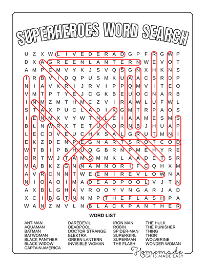 Best free word search printable puzzles for kids adults