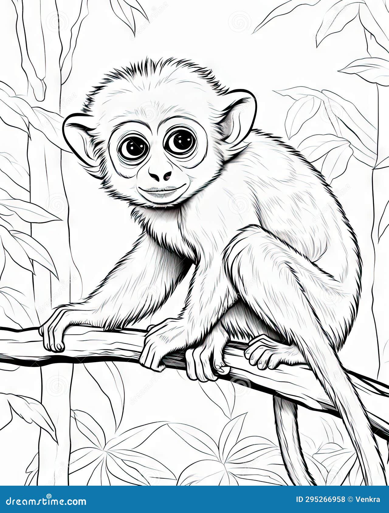 Monkey coloring pages stock illustrations â monkey coloring pages stock illustrations vectors clipart