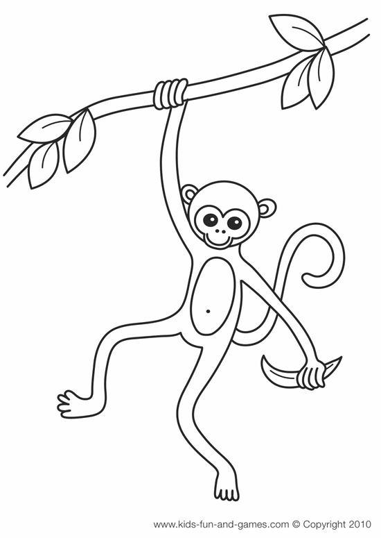 Fun and engaging monkey coloring pages