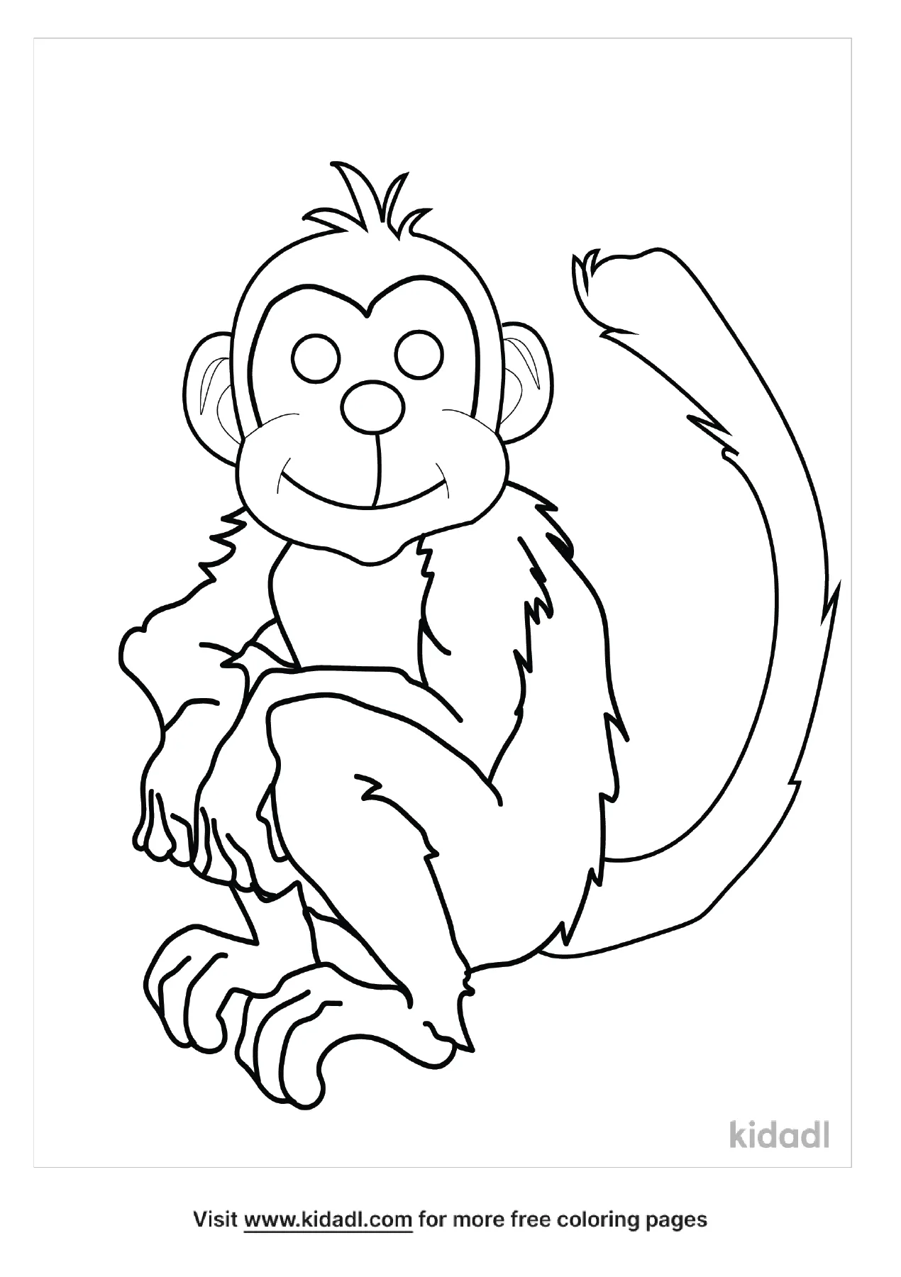 Free spider monkey coloring page coloring page printables