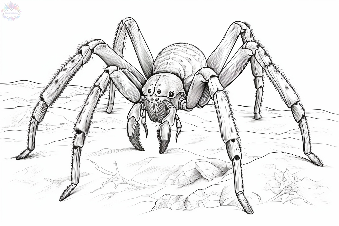 Spider coloring pages