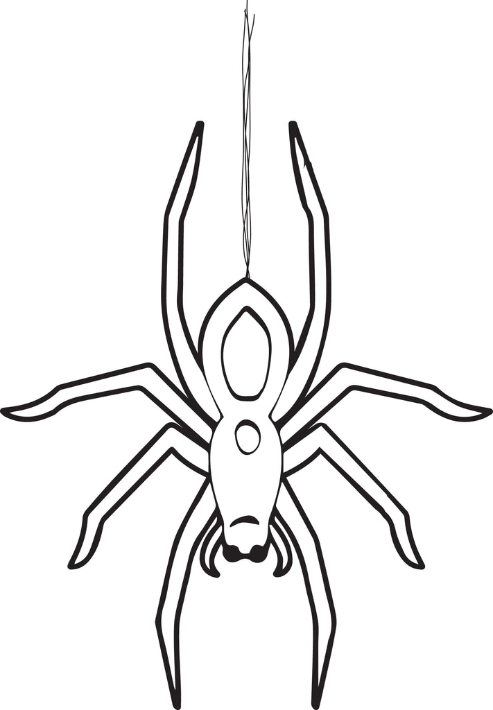 Printable halloween spider coloring page for kids â