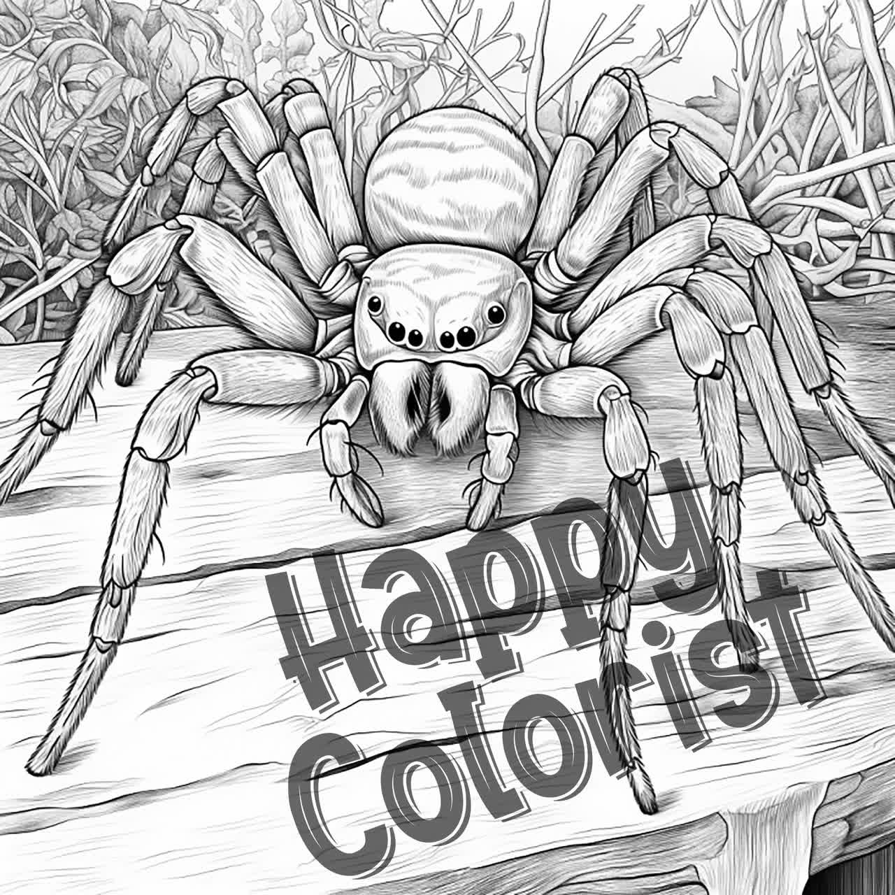 Spider coloring pages explore the intricate world of spiders with our detailed and easy