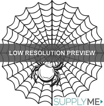 Printable halloween spider coloring page for kids â